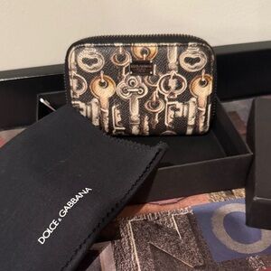 Dolce & Gabbana Black Key Print Wallet